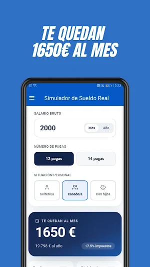 Simulador Sueldo Neto España Screenshot 1