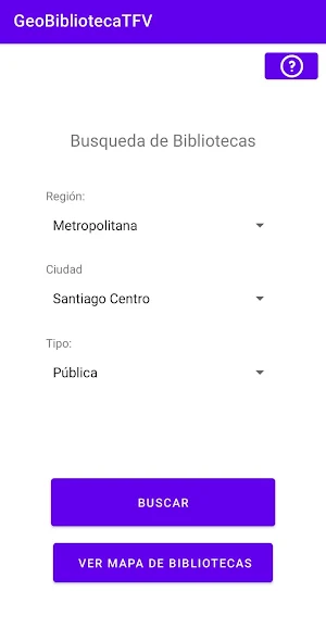 GeoBibliotecas Screenshot 1