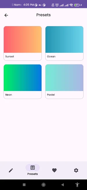 Gradient Maker:  Design Tool Screenshot 3