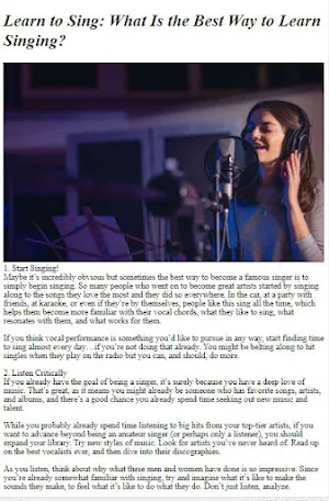 How to Do Singing Lessons Screenshot 2
