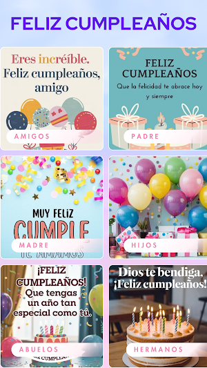 Saludos de cumpleaños Screenshot 2