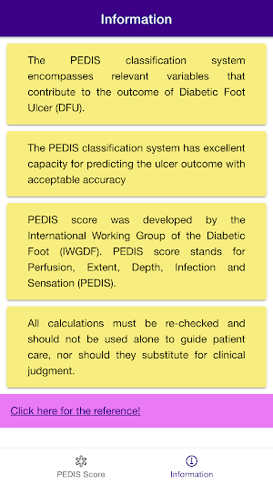 PEDIS Score Diabetes App - Diabetic Foot Ulcer Screenshot 2