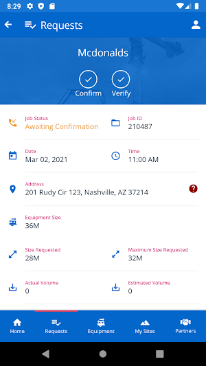 Rapid Service Request Screenshot 2