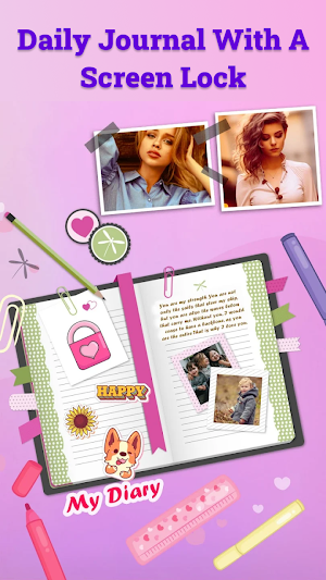 Diary With Lock Password Screenshot 0