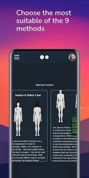Caliperometry: Body Tracker Screenshot 2