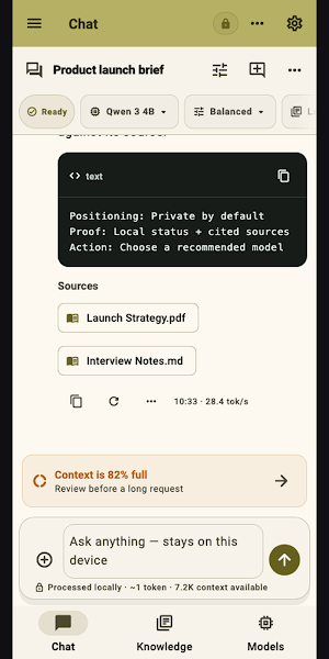 QuickLLM - AI Model Manager Screenshot 0