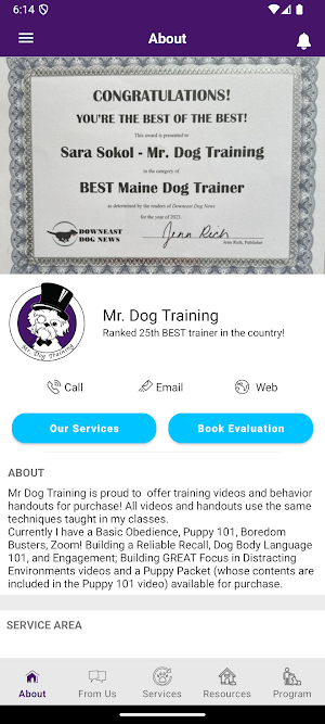 Mr. Dog Training Screenshot 1