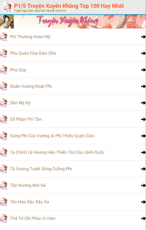 Truyện Xuyên Không Top 100 Hay Nhất Phần 1/5 Screenshot 2