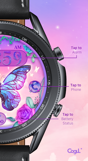 Fantastic Butterfly_Watchface Screenshot 2