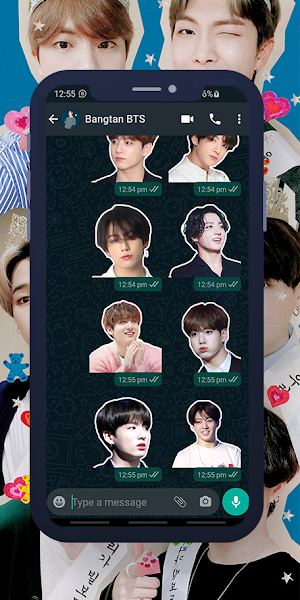 Jungkook BTS WASticker Screenshot 1