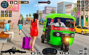 Modern Rickshaw Driver Game 3D Screenshot 0