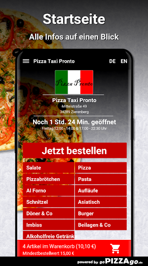Pizza Taxi Pronto Zierenberg Screenshot 1