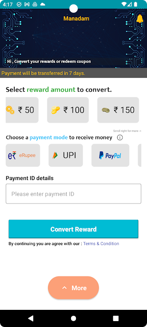 Mandam: Rewards Converter Screenshot 2