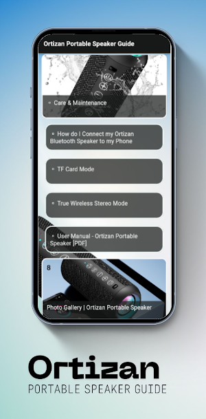 Ortizan Portable Speaker Guide Screenshot 1