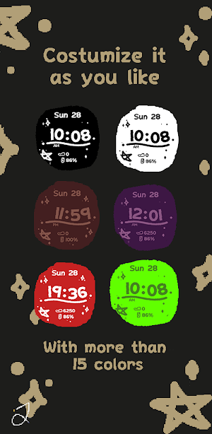 Retro Art Watch Face Screenshot 2