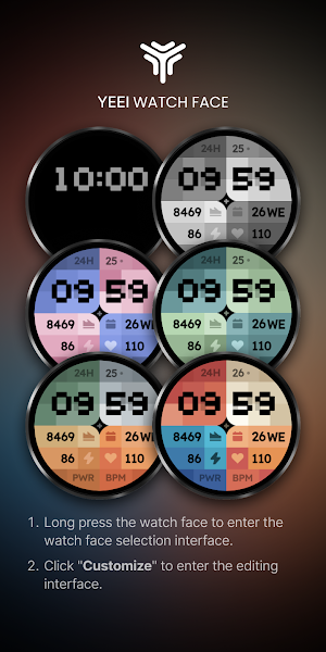 Color block Watch Face Screenshot 1