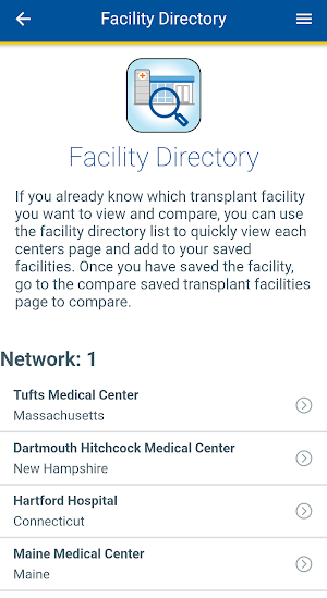 Kidney Transplant Compare Screenshot 1