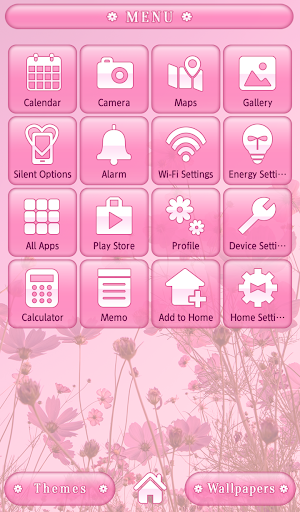 Pastel Pink Cosmos Theme Screenshot 1