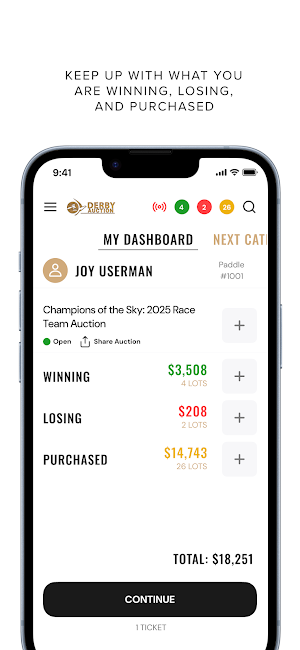 Derby Auction Screenshot 2