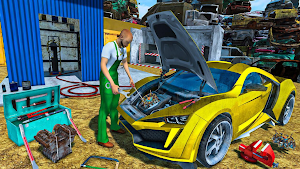 Flat Tire Car Mechanic Garage Screenshot 0