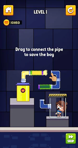 Huggy Water Pipe Puzzle Screenshot 0