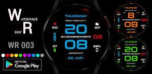 WR 003 Digital Watch Face Screenshot 0