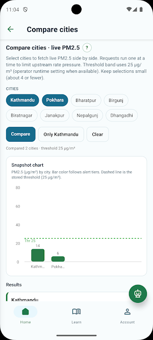 Climate Compass Screenshot 2