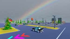 Vice Citi 3D Police Car Chase Screenshot 2