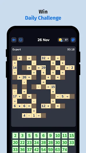 CrossMaths - Number Puzzle Screenshot 1