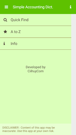 Simple Accounting Dictionary Screenshot 2
