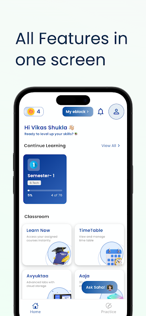 Vidhyadeep University AI App Screenshot 2