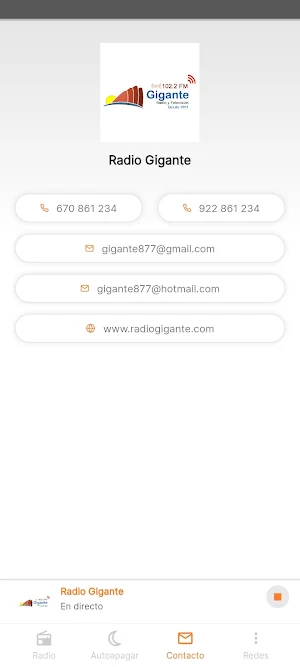 Radio Gigante Screenshot 2