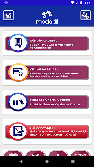 MODADİL YDS Kelime Uygulaması Screenshot 1