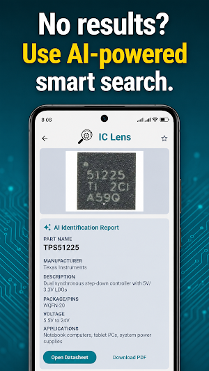 IC Lens: ID & Datasheet Finder Screenshot 2