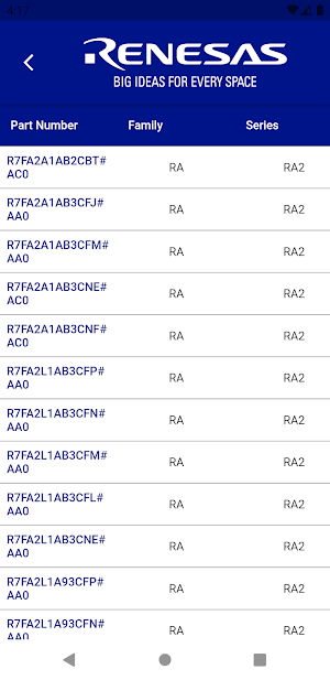 Renesas MCU Guide Screenshot 2