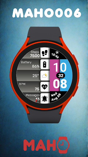 MAHO006 Wear OS Watch Face Screenshot 0