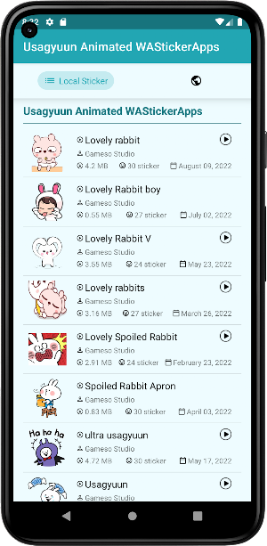 Usagyuuun Animated WASticker Screenshot 0