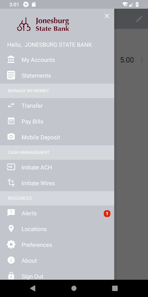 JSB Business Banking Screenshot 2