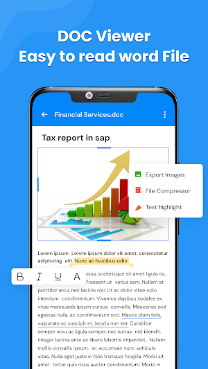 Document Reader :PDF, DOC, XLS Screenshot 1