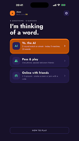 What's On My Mind? Word Game Screenshot 0