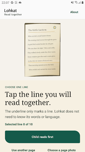 Lohkat: Reading Practice Screenshot 0