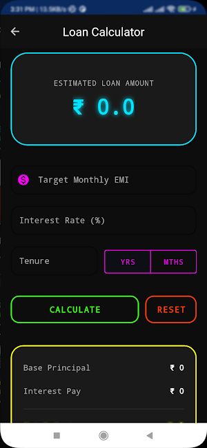 CashLoan EMI Loan Calculator Screenshot 3