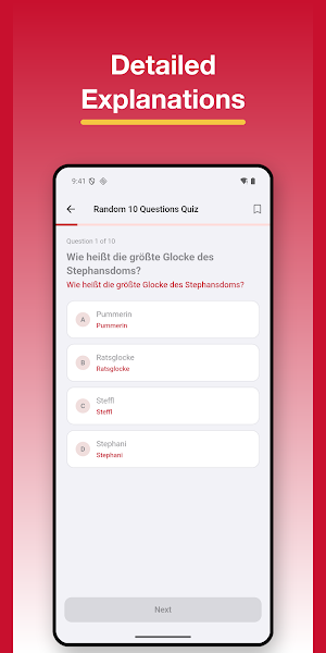 Austrian Citizenship Test Screenshot 2