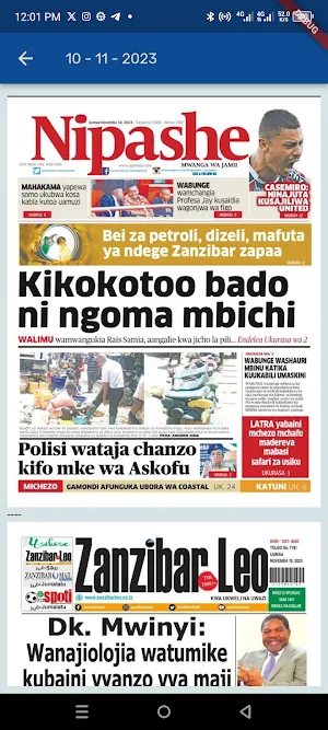 MAGAZETI TANZANIA - KILA SIKU Screenshot 2