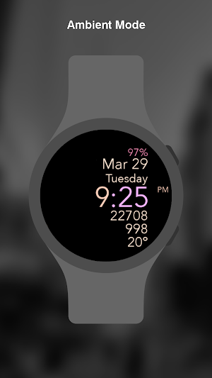 Animated Flowers Watch Face Screenshot 3