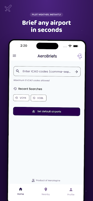 AeroBriefs Screenshot 0