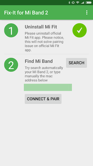Fix-it for Mi Band 2 Screenshot 1