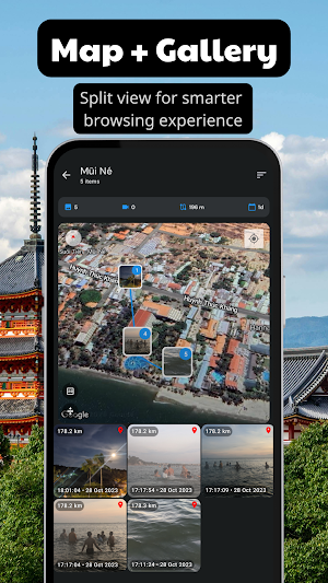 Journiq - Photo map & Journeys Screenshot 2