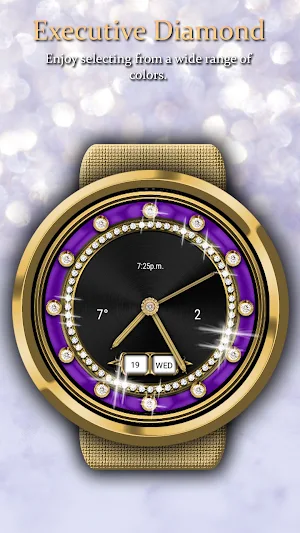WFAM Diamond Analog Watch Face Screenshot 1