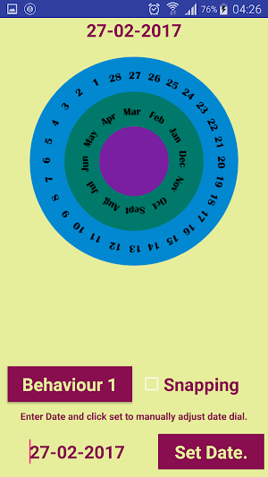 HGDateTimeDialer Demo Screenshot 2